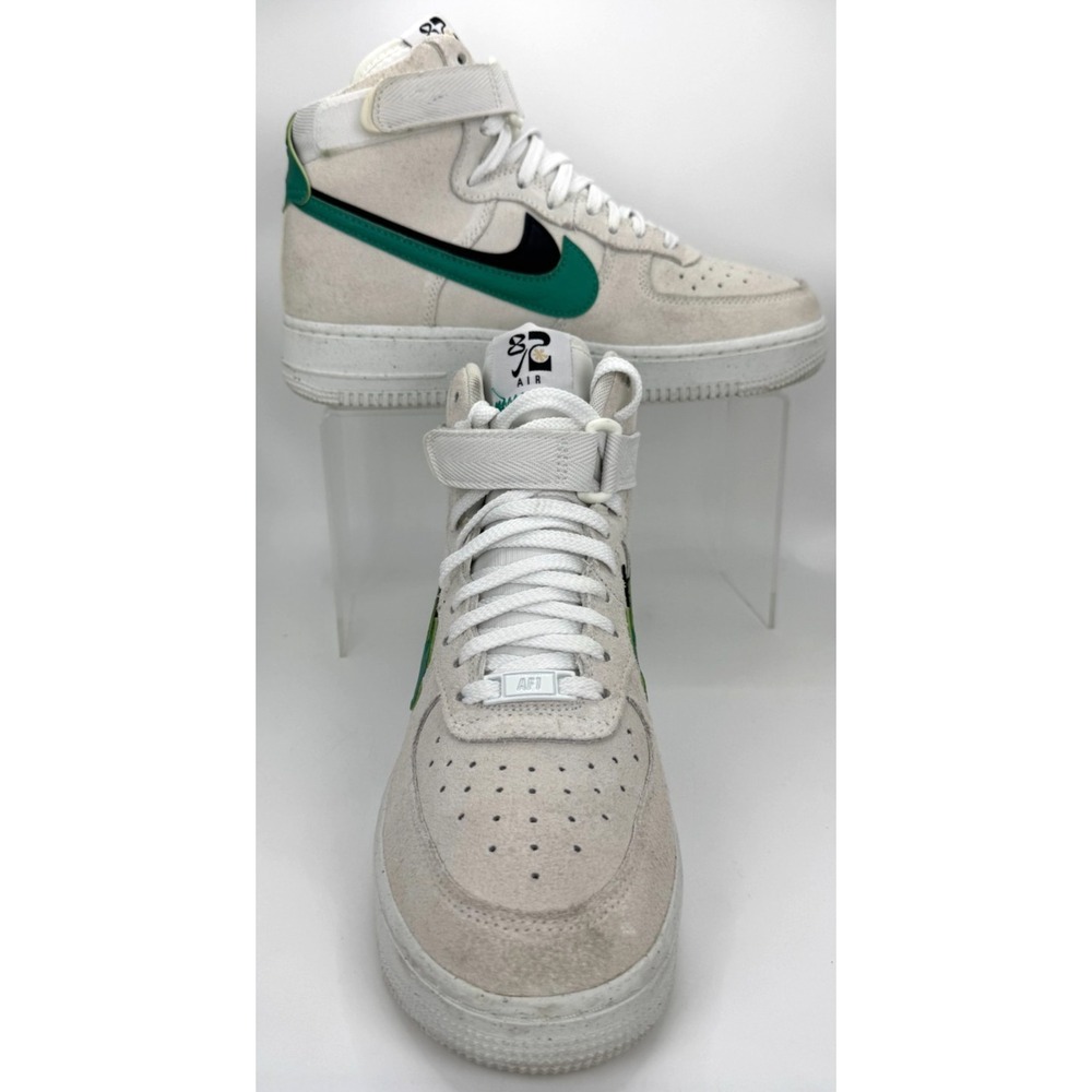 Nike Air Force 1 High SE 82 Neptune Green Ivory Basketball Shoes Sz 8 D09460-100